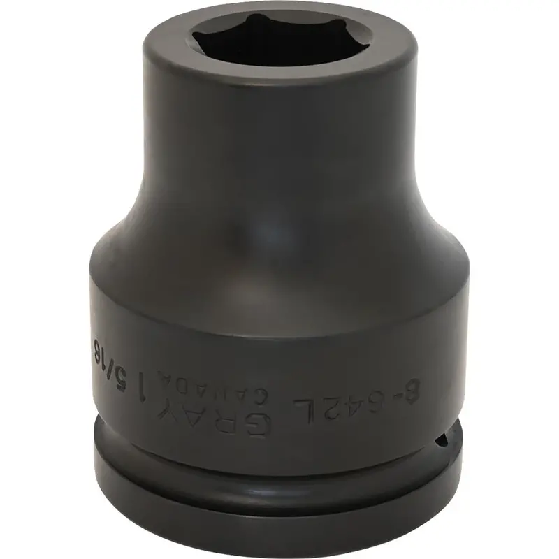 1-1/2" 6-Point Deep Impact Sockets – Black Industrial Finish 1