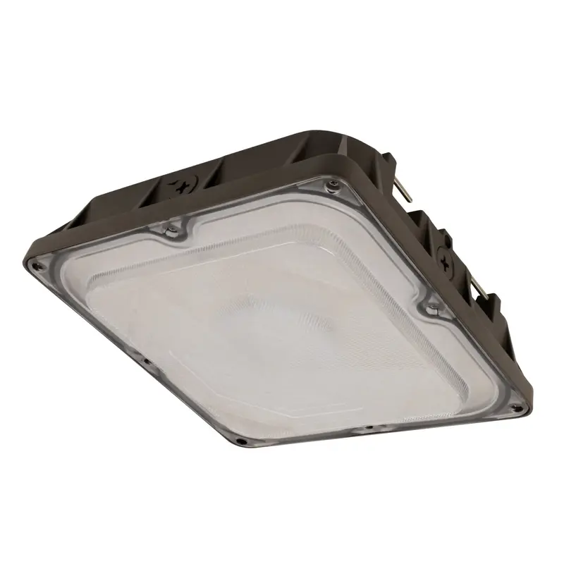 10-Inch Canopy Led Security Light – 45W Daylight (5000K), Commercial-Grade Bronze Fixture 1