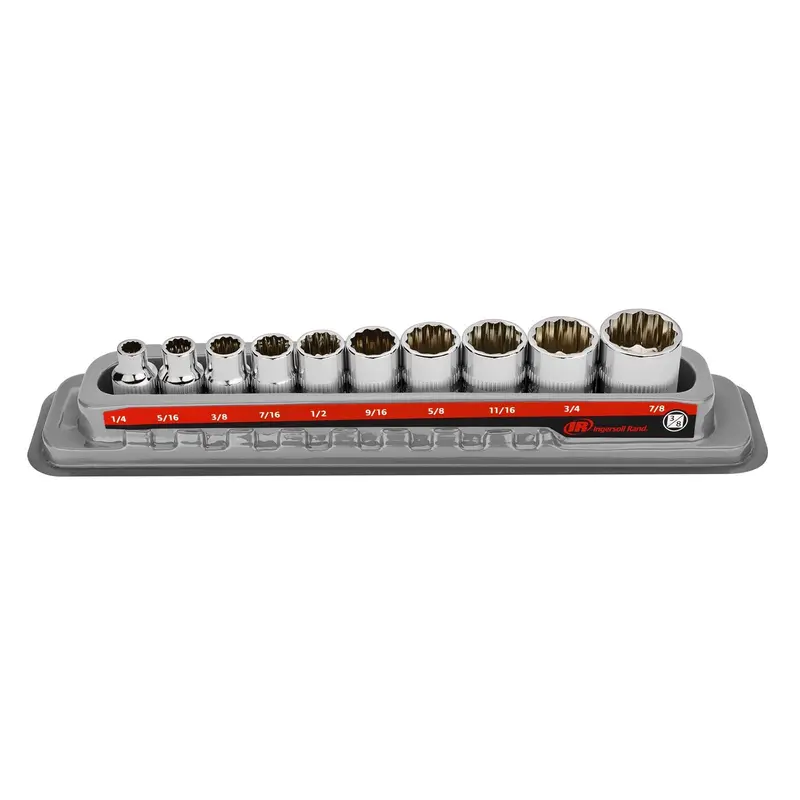 10-Piece 3/8" Drive Shallow Socket Set – Sae, 12-Point 1