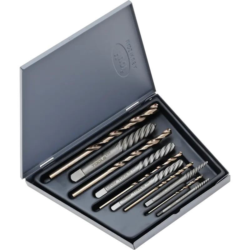10-Piece Combined Screw Extractor And Pilot Drill Kit 1