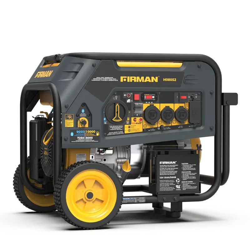 10000W Dual-Fuel Portable Generator — Electric Start, 120/240V & Co Safety System 1