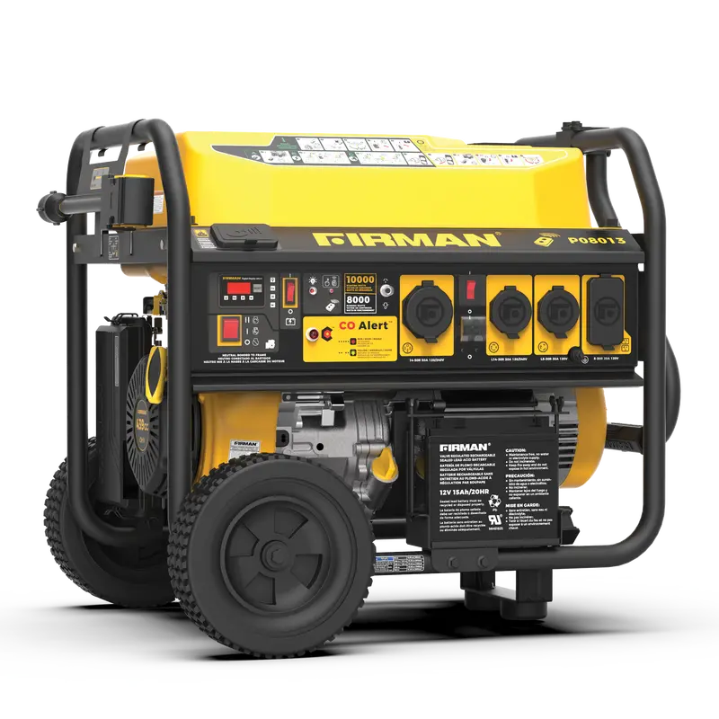 10000W Gas Portable Generator With Remote Start, 120/240V Output & Co Detection 1