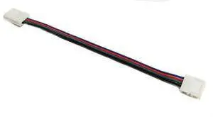 10Mm Snap-On Rgb Led Strip Connector With 6-Inch Leads (Pack Of 10) 1
