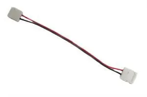 10Mm Snap-On Single-Color Led Strip Connector With 6-Inch Leads (Pack Of 10) 1