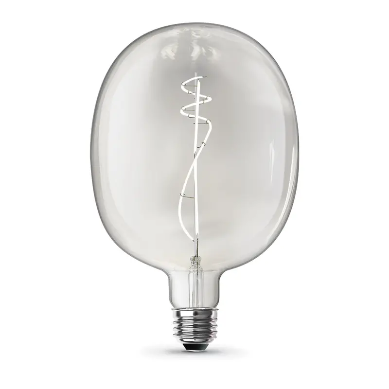11.5W C53 Curved-Filament Led Bulb – E26 Base, Daylight 5000K, Dimmable, Clear Glass (75W Equivalent) 1