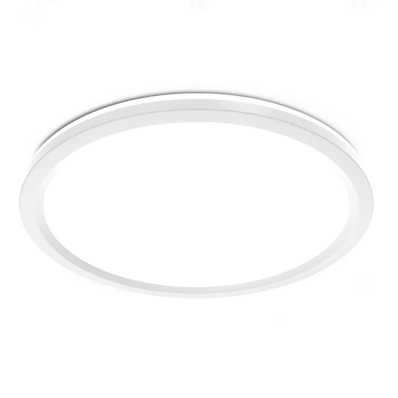 11-Inch Adjustable White Flat Panel Ceiling Light – Integrated Night Light, Interchangeable Trim Options 1