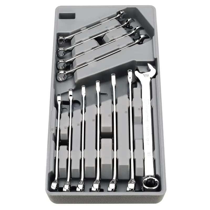 11-Piece Long Pattern Combination Wrench Set – Metric 1