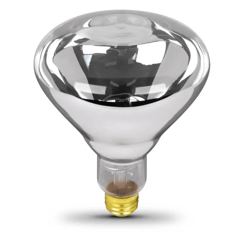 125W Clear Br40 Incandescent Heat Lamp – Dimmable Reflector Bulb For Brooders And Specialty Heating 1