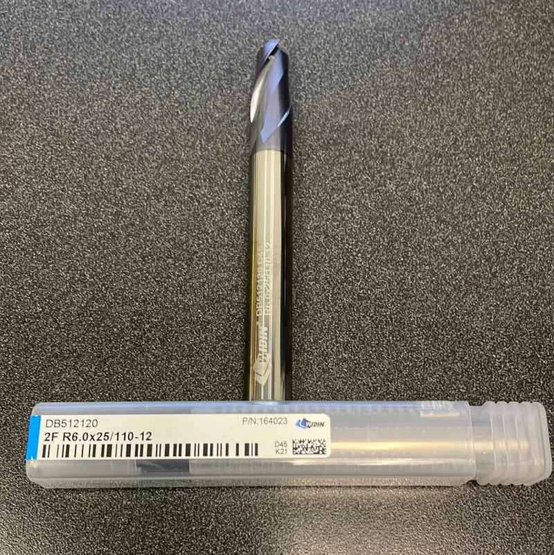 12Mm Heavy-Duty Altin-Coated End Mill – 2-Flute (164023) 1