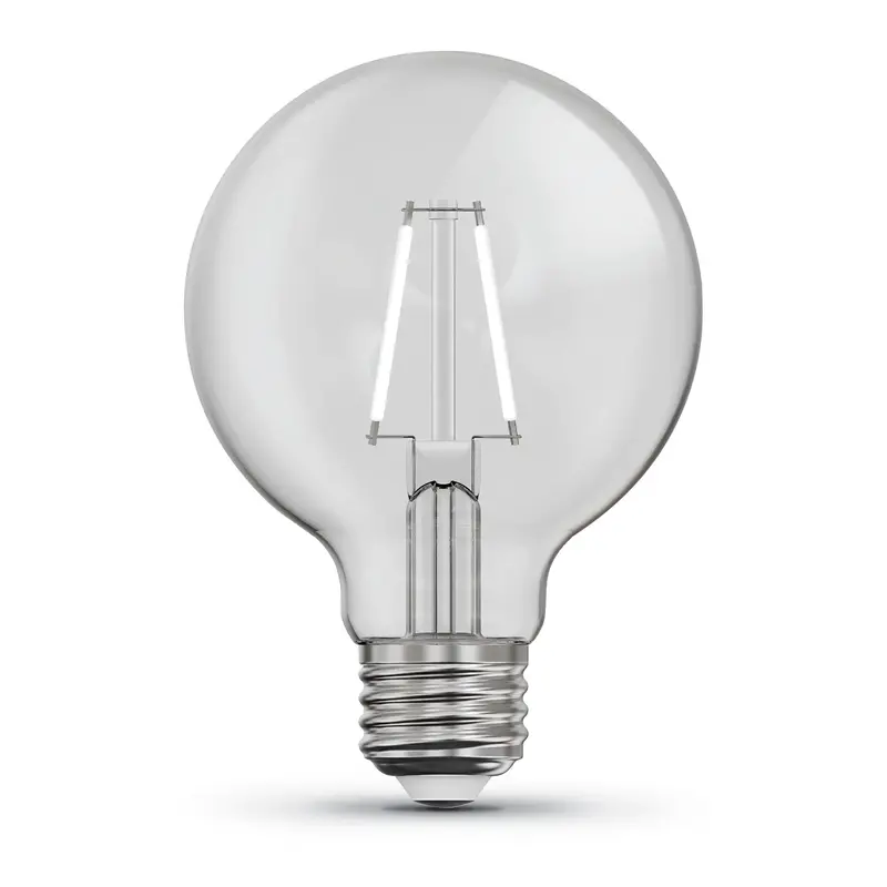 12W Soft White 2700K Globe Led Bulb – E26 Base, Exposed Filament Design 1
