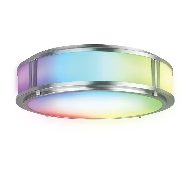 13-Inch Rgbw Smart Flush-Mount Ceiling Light Fixture 1