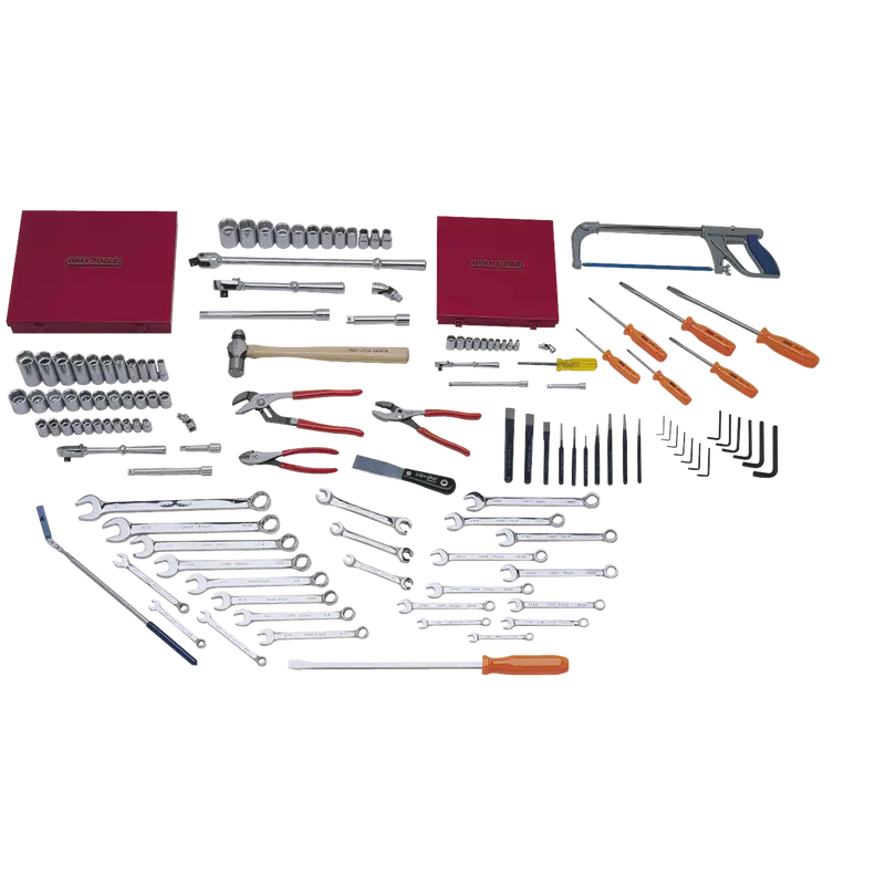 131-Piece Starter Tool Kit: Sae & Metric Combo (Tools Only) 1