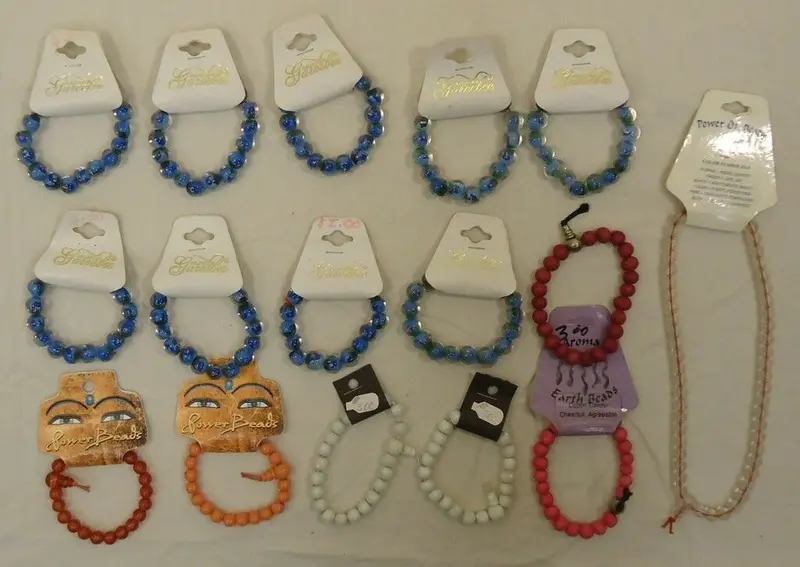 15-Pack Stretch Bracelets – Earth Tone & Power Bead Designer Collection 1