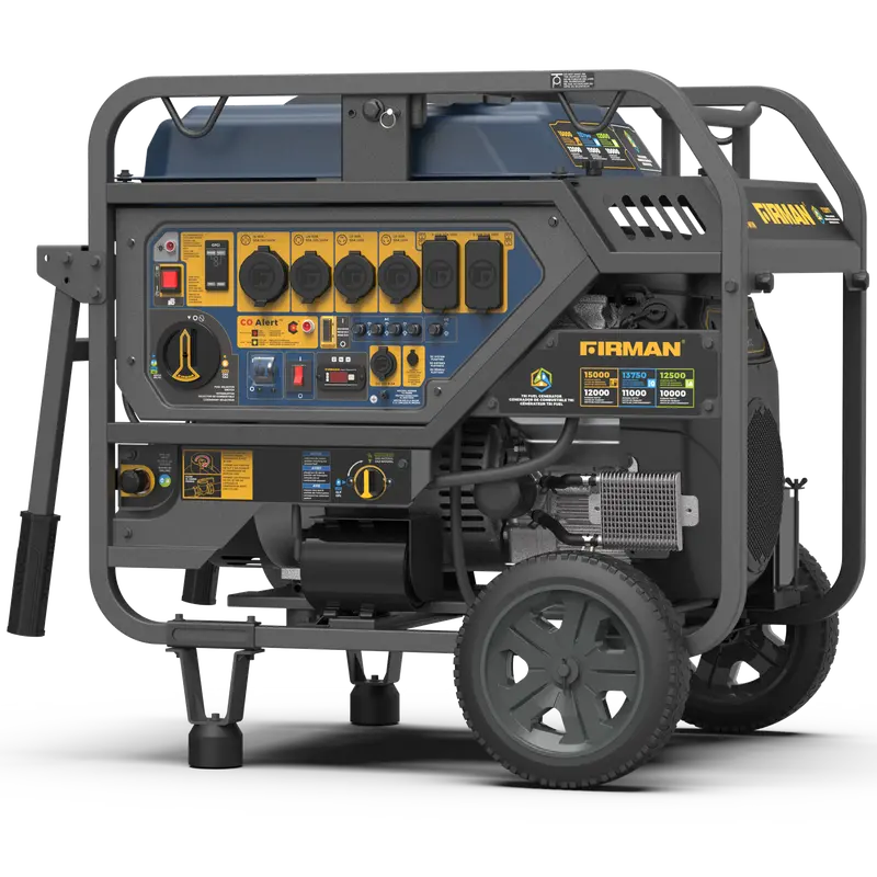 15000W Tri-Fuel Generator With Electric Start & Co Alert — Dual-Voltage Support 1
