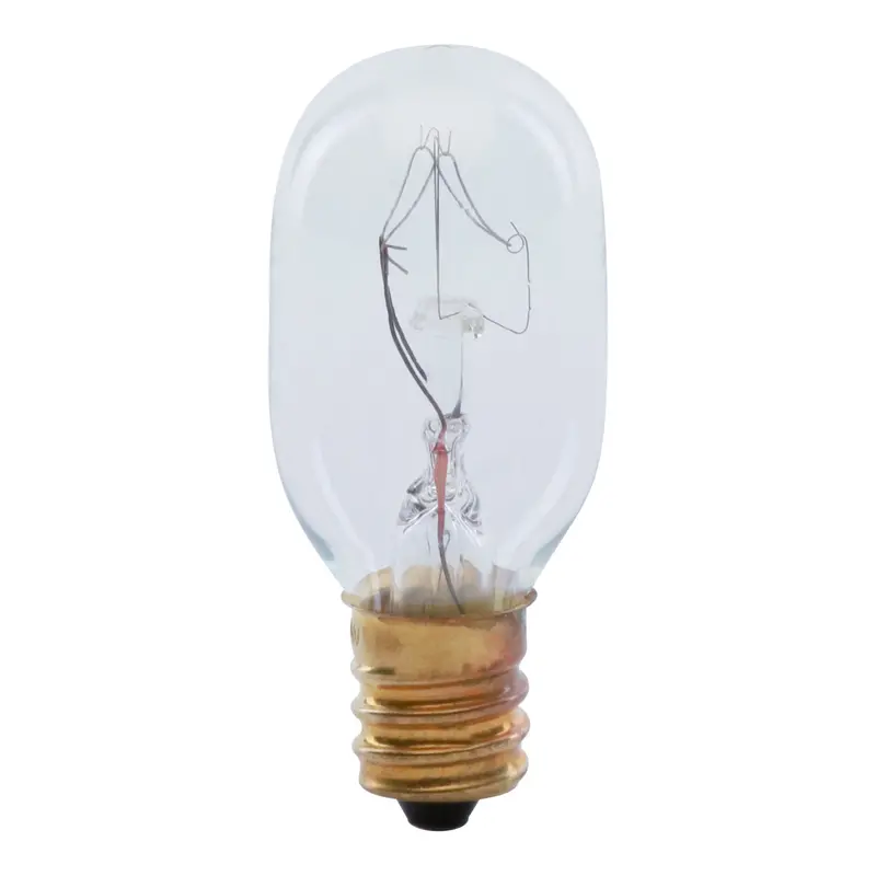 15W Soft White 2700K T7 Appliance Bulb – E12 Candelabra Base, Oven-Safe Incandescent Lamp 1