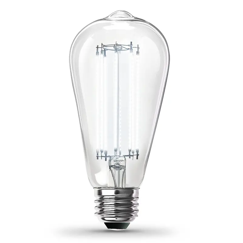 15W St19 Vintage Edison Led Bulb — Clear Glass, Dimmable, Daylight (5000K), E26 Base, 100W Equivalent 1
