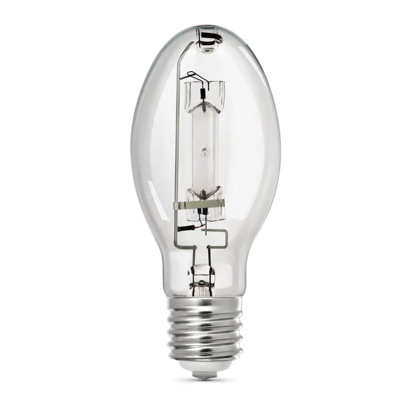 175W Mercury Vapor Hid Bulb — Ed28 Shape, E39 Mogul Base, 6000K Deluxe Daylight, Clear Glass 1