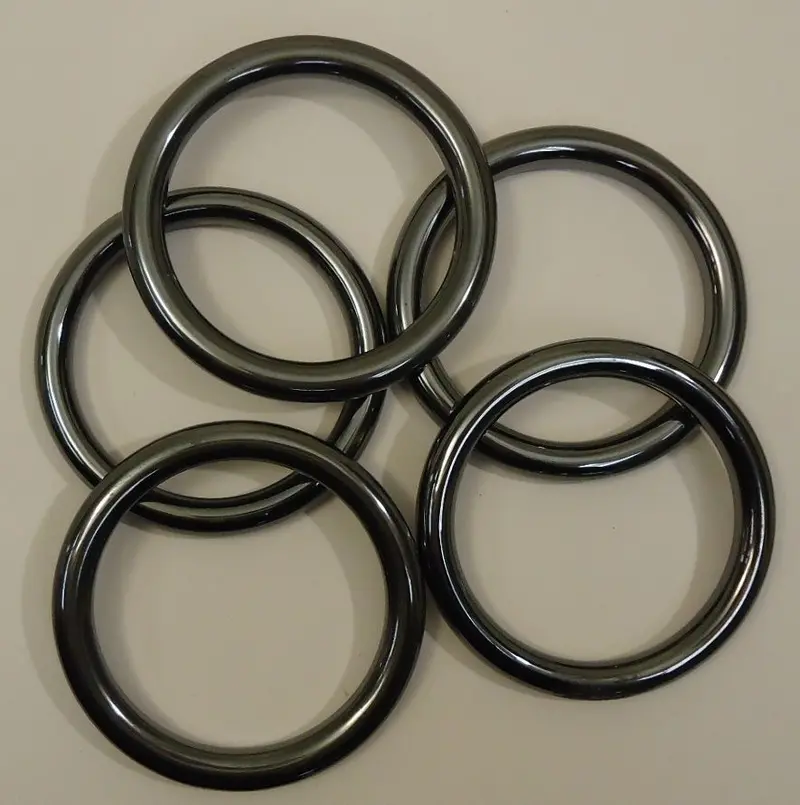 19-Piece Gray Hematite Slip-On Bracelet Set – Minimalist Designer Stackables 1