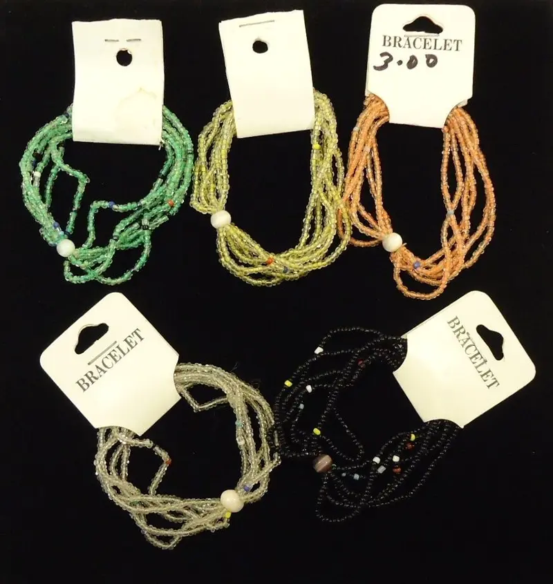 19-Piece Multi-Strand Stretch Bracelet Set – Glass, Plastic, And Seed Bead Designs 1