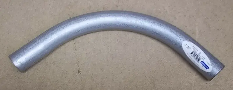 1½-Inch × 18-Inch 90° Galvanized Rigid Conduit Elbow – Brand New 1