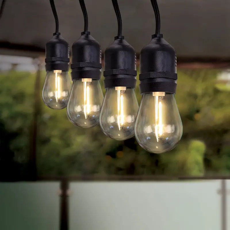 1W Warm White 2200K E26 S14 Led String Light Bulb – 11W Equivalent (12-Pack) 1