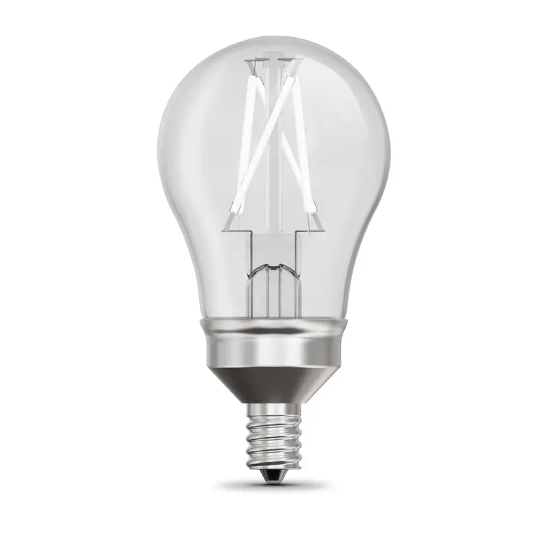 2-Pack A15 Led Bulbs – 8.3W Daylight (5000K), E12 Base, 60W Equivalent, Exposed Filament 1