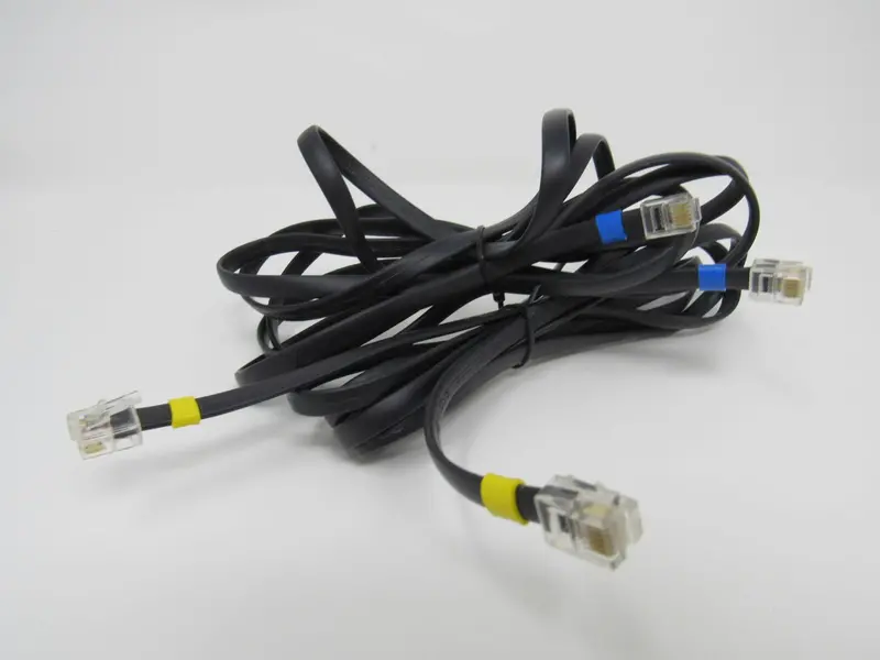 2-Pack New Rj-11 Phone Cords — Each 7 Feet Long 1