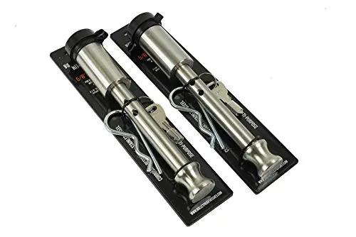 2-Pack Stainless Steel Trailer Hitch Lock Pin With Weatherproof Rubber Cap – 5/8" Diameter, Universal Compatibility 1