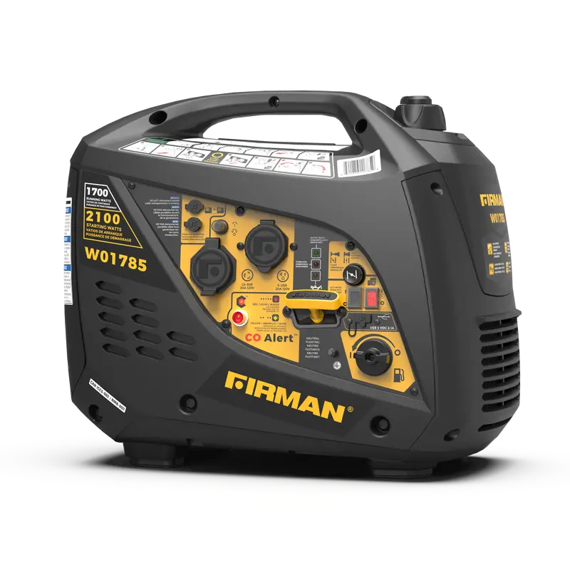 2100W Inverter Portable Generator — Recoil Start & Co Alert System 1