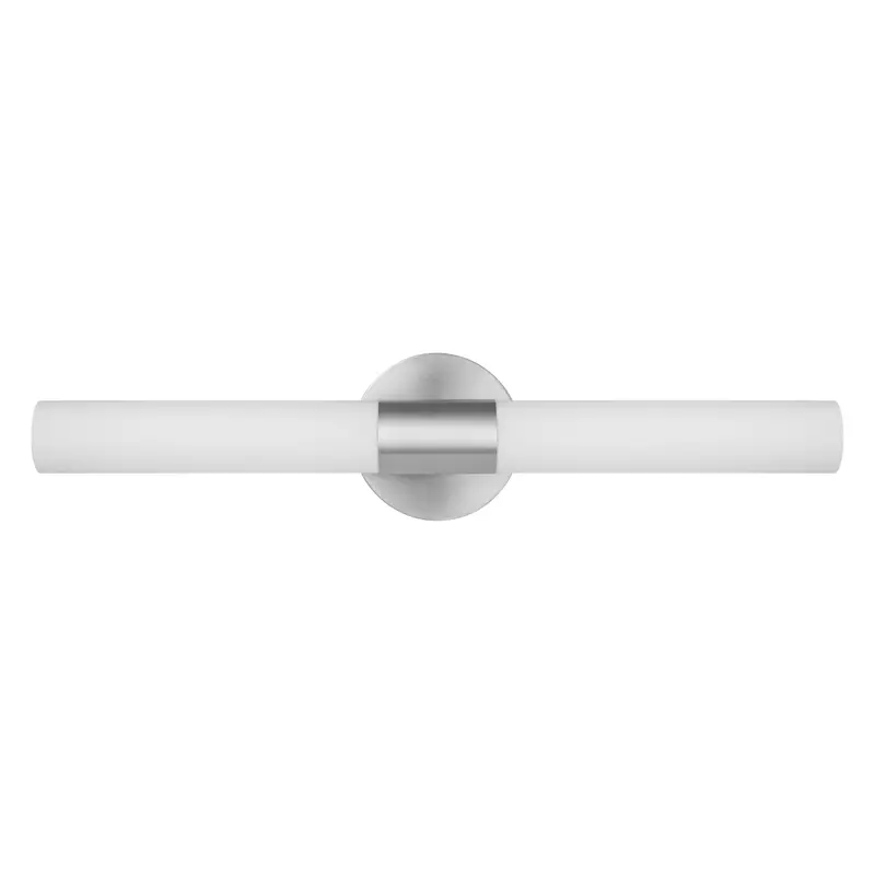 24-Inch Frosted Glass Vanity Light Fixture In Brushed Nickel 1