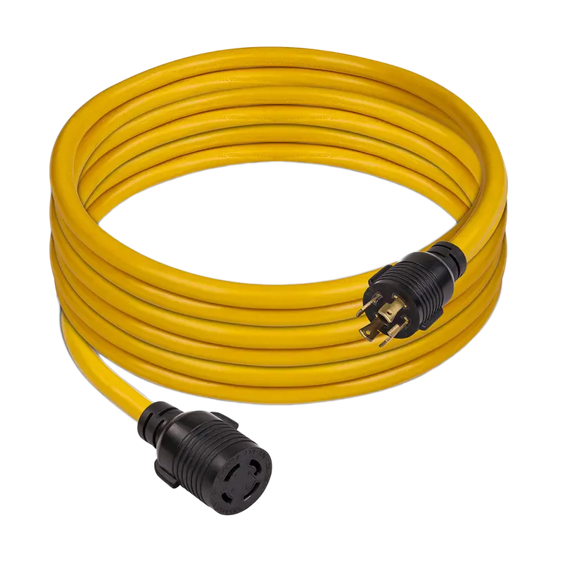 25-Foot Heavy-Duty L14-30P To L14-30R Generator Power Cord With Storage Strap 1