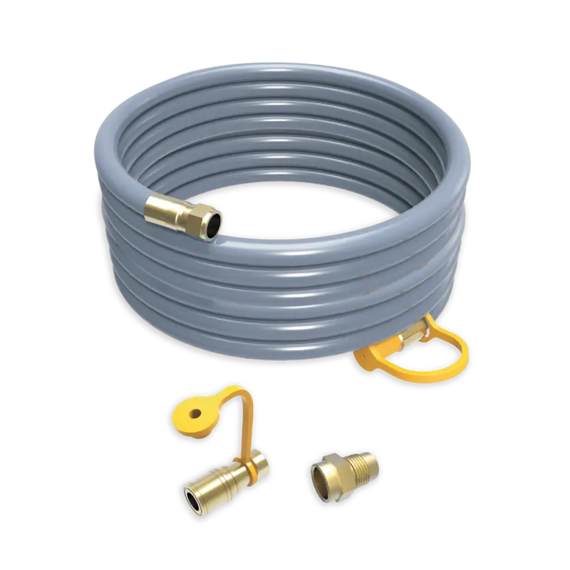 25-Foot Natural Gas Supply Hose With Integrated Storage Strap 1