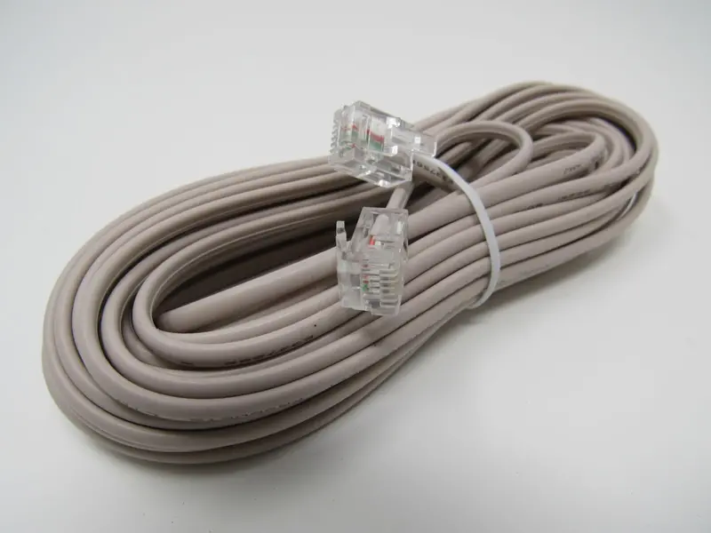25-Foot Rj-11 Phone Cord Cable – Brand New Standard Replacement 1
