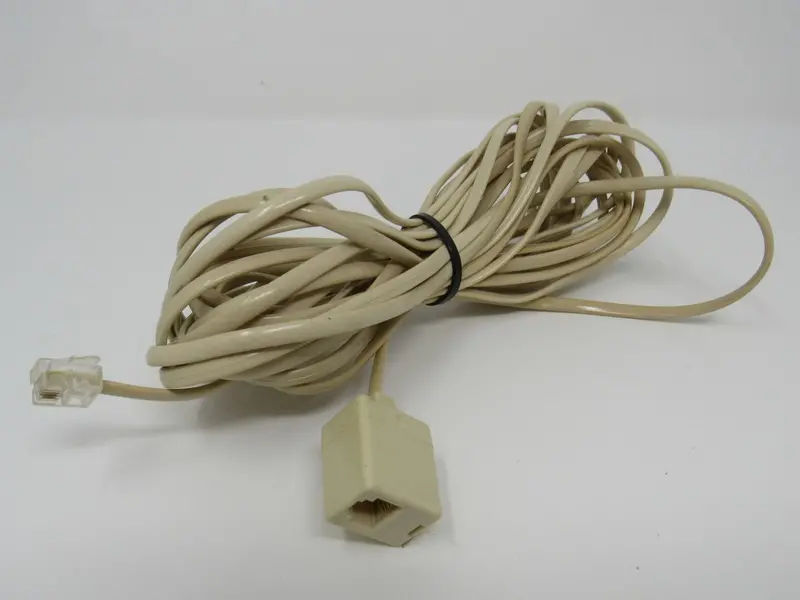 25-Foot Used Rj-11 Phone Cable Featuring Coupler 1