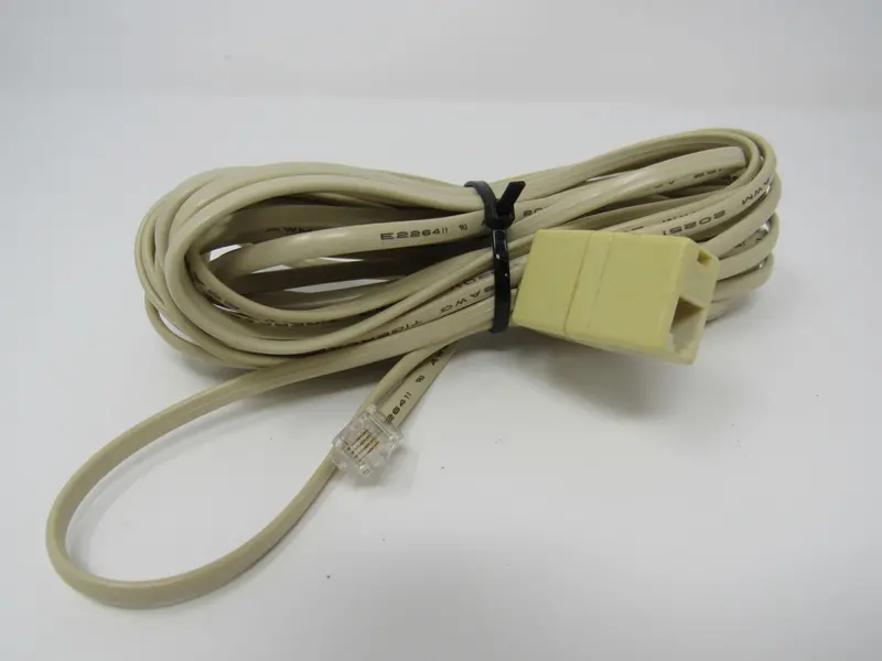 25-Foot Used Rj-11 Phone Cable With Integrated Coupler 1