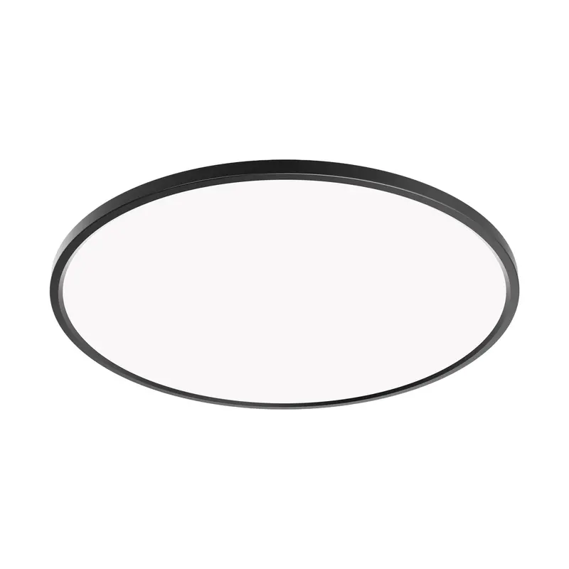 25-Inch Round Flat Panel Light – 36W, Matte Black Finish, Selectable Color Temperature 1