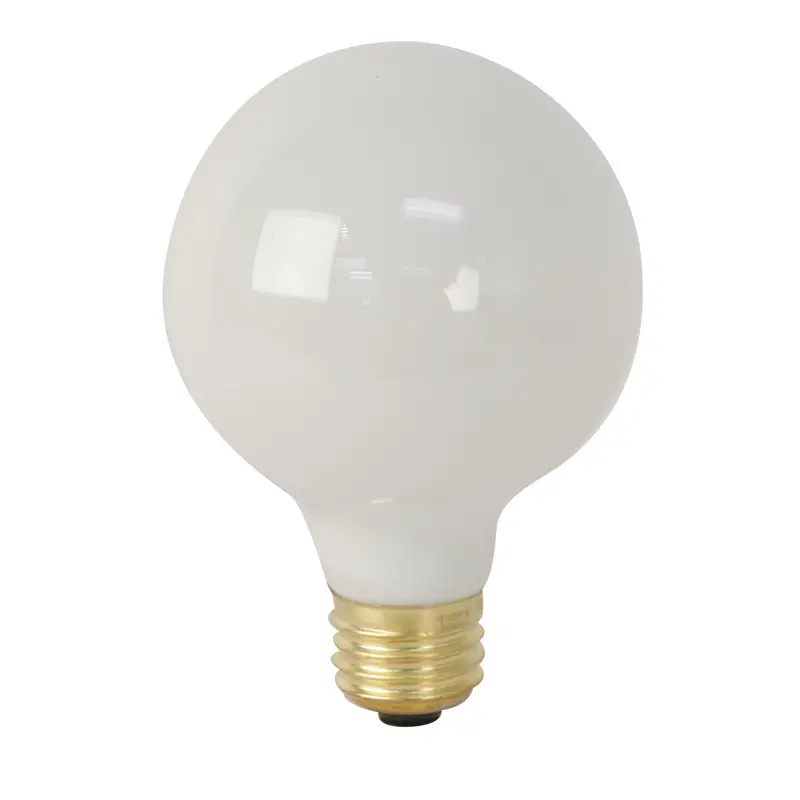 25W G25 Globe Incandescent Bulb – 2700K Soft White, E26 Base, Dimmable 1