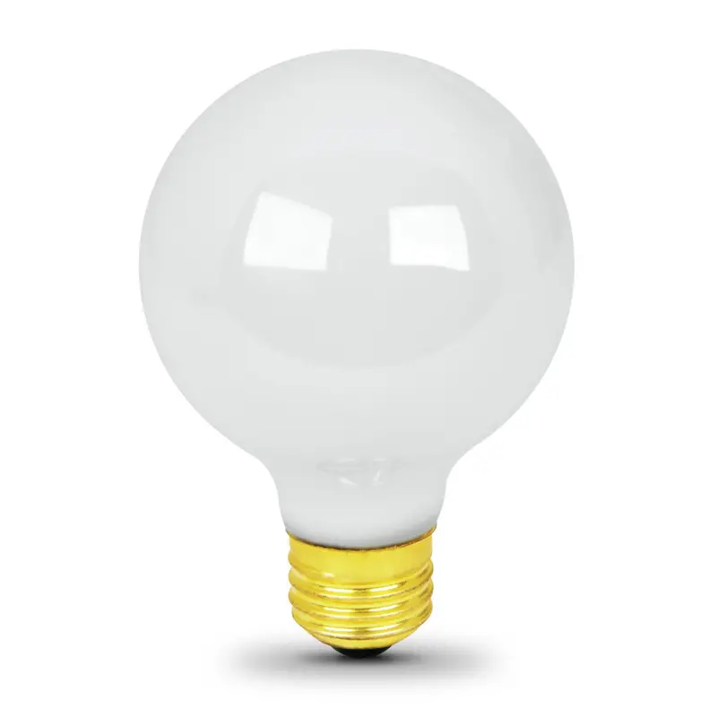 25W Soft White (2700K) G25 Globe Incandescent Bulb – E26 Base 1