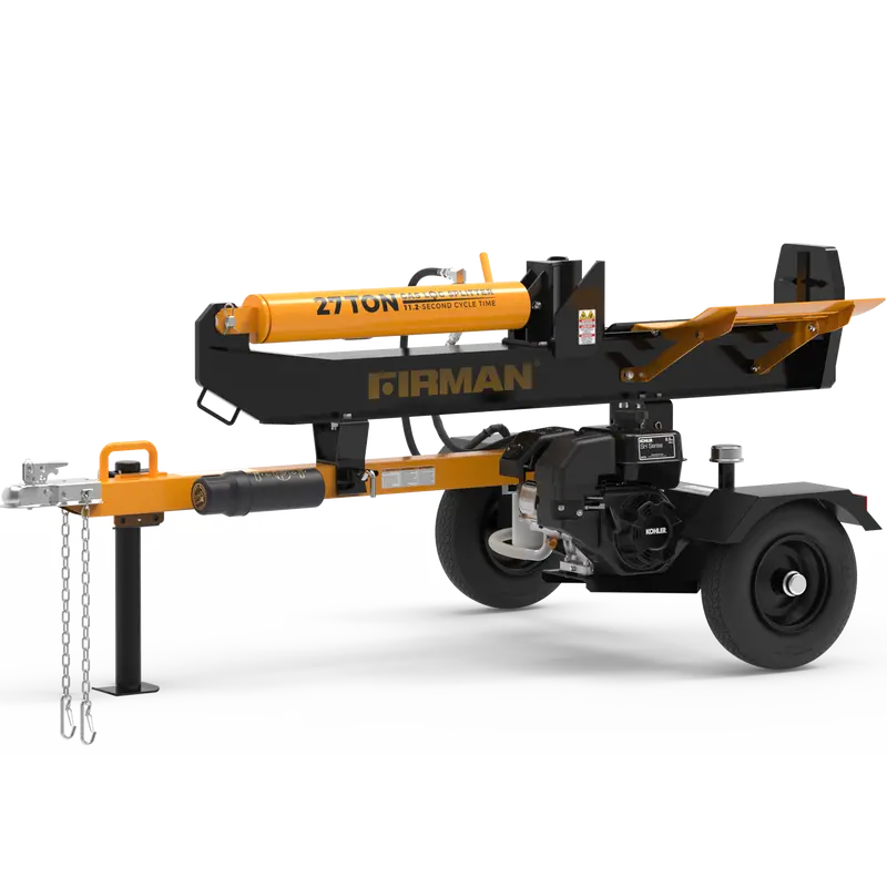 27-Ton Gas-Powered Hydraulic Log Splitter — Heavy-Duty Wood Processing 1