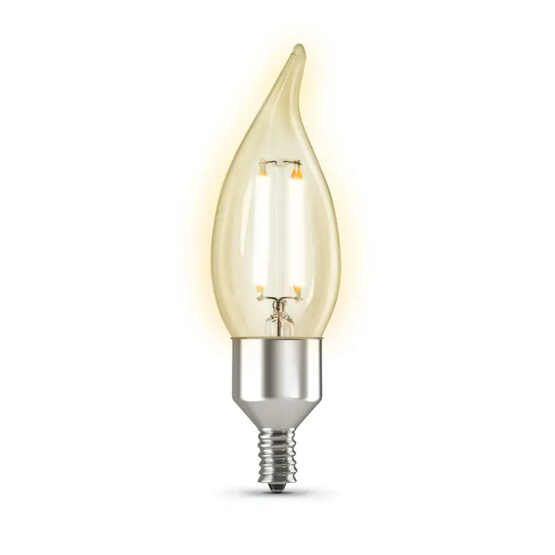3.3W Ca10 Smart Wi-Fi Led Bulb – Vintage Clear Design, Soft White 2700K, E12 Base, Dimmable 1