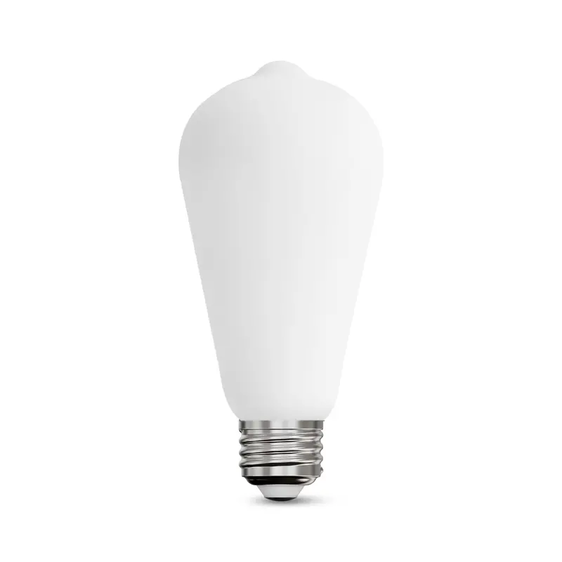 3.4W St19 Edison-Style Led — E26 Base, Opal Glass, 2700K Soft White, Dimmable, 40W Equivalent 1
