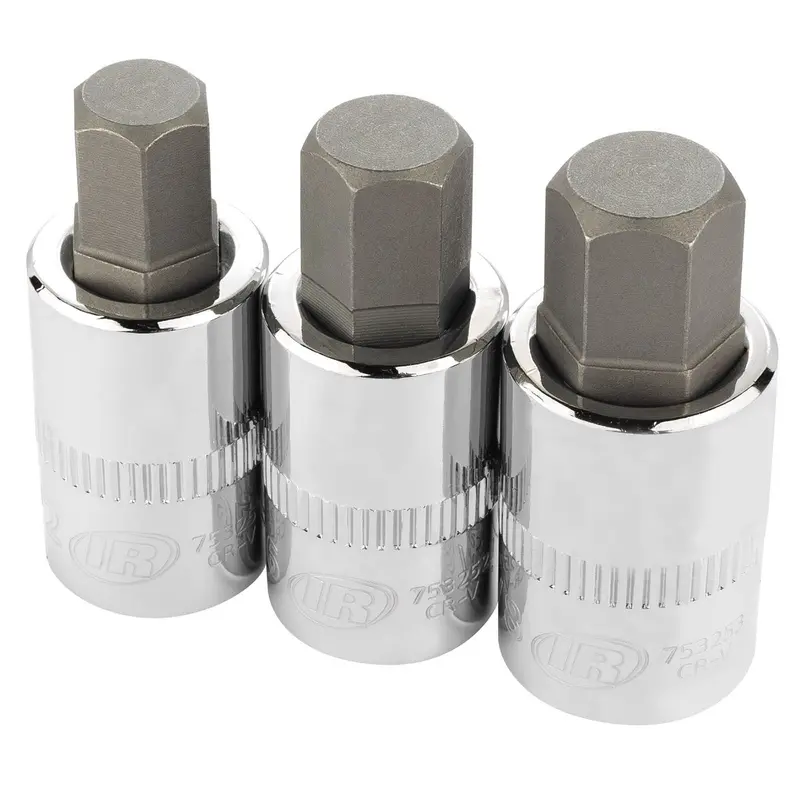 3-Piece 1/2" Drive Hex Bit Socket Set – Sae Dimensions 1