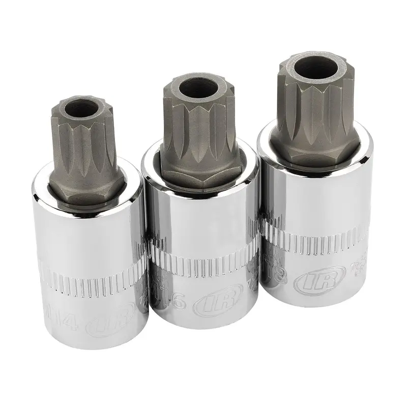 3-Piece 1/2-Inch Drive Tamper-Resistant Xzn Socket Set – Heavy-Duty Construction 1