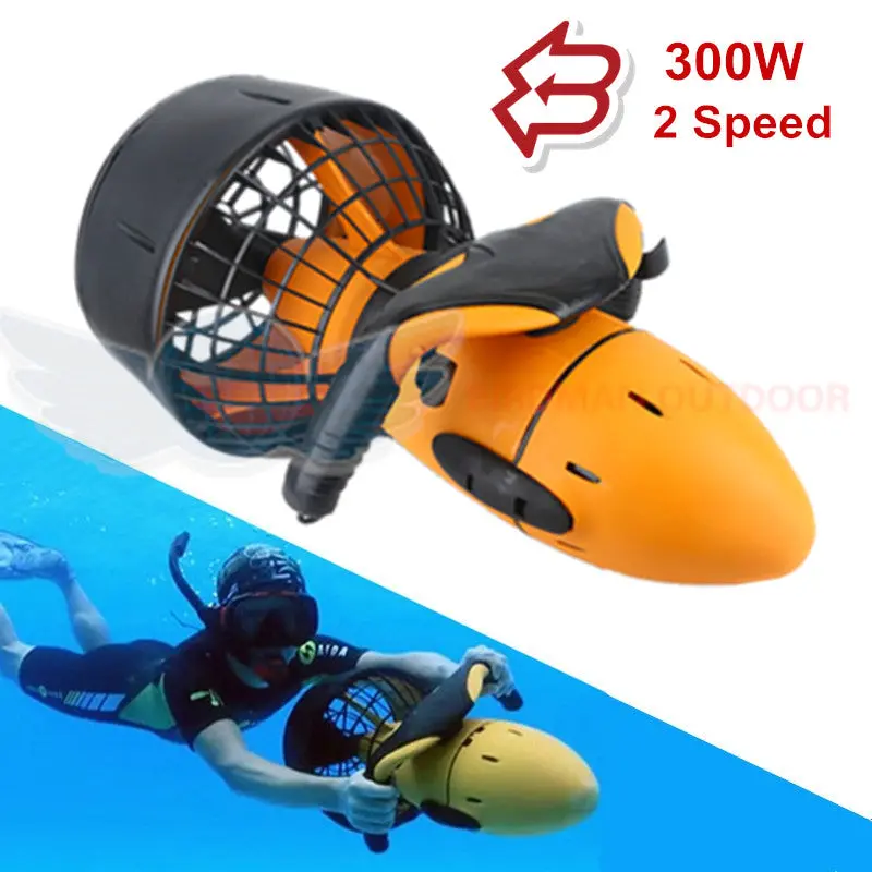 300W Waterproof Underwater Scooter – Dual-Speed Electric Diving Propeller For Sea Exploration & Recreation 1