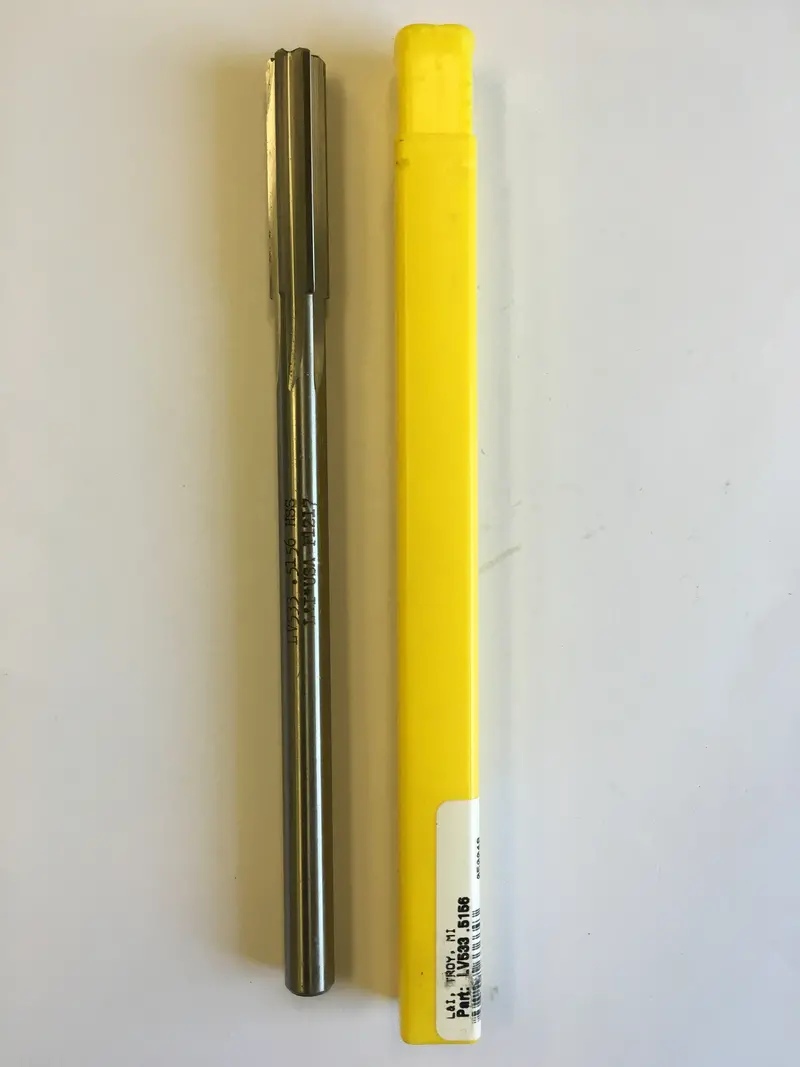 33/64" High-Speed Steel Chuck-Type Spiral Flute Reamer, Lv533.5156 1