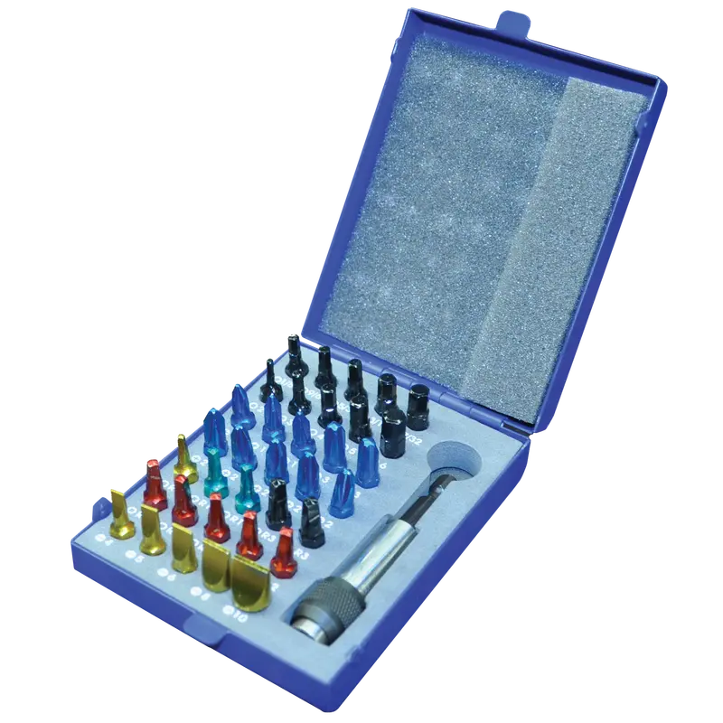 36-Piece Color-Coded Insert Bit Set In Metal Storage Case 1