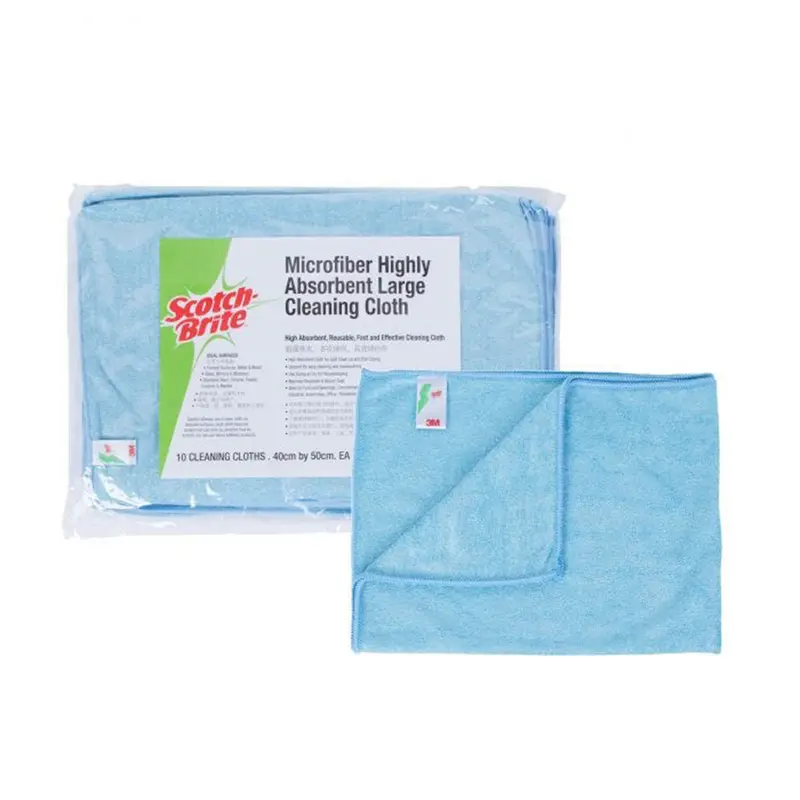 3M Blue High-Absorbency Microfiber Wipe – 40Cm × 50Cm (10 Per Bag) 1