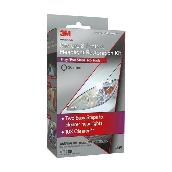 3M Headlight Restoration Kit – Complete Uv-Resistant Polishing System 1