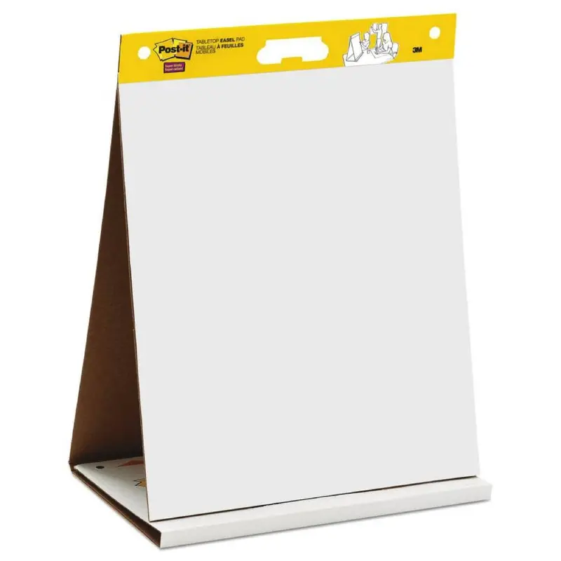 3M Post-It Easel Pad – White, Super Sticky, Large Format 1
