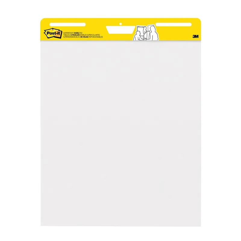3M Post-It Large White Easel Pad – 25" × 30.5", 2 Pads (60 Sheets Total) 1